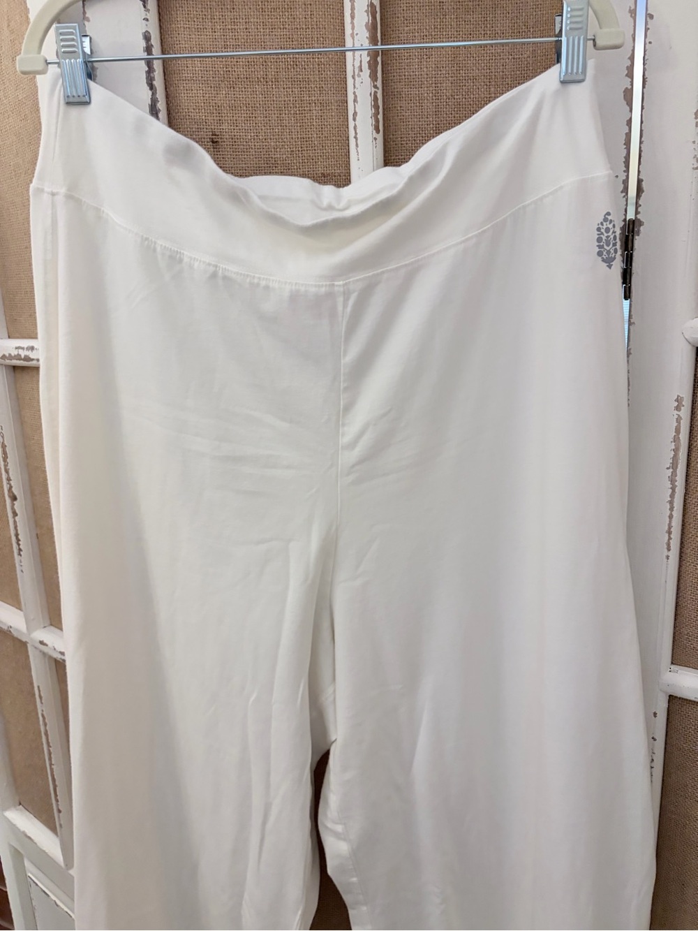 FP Movement Free People Hot Shot Easy Pant Clean Ivory L NWT
